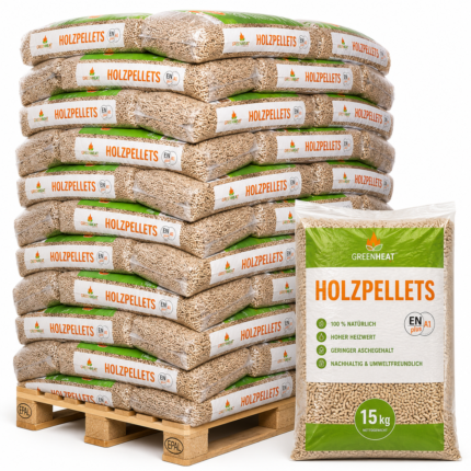 Saxoniapellets 6mm ENplusA1, 66 x 15kg Palette