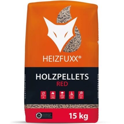 HEIZFUXX Holzpellets Red 6mm ENplusA1, 65 x 15kg Palette